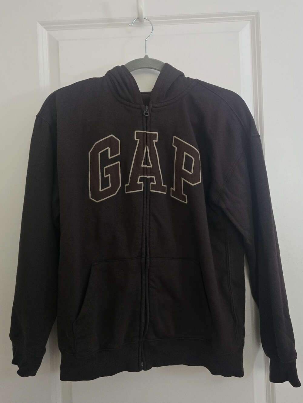 GAP Brown Logo Zip-Up Hoodie